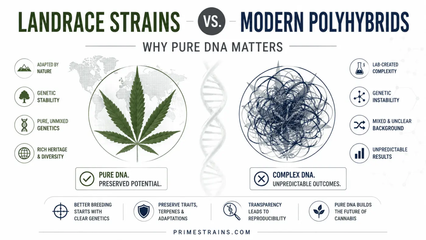 Landrace Strains vs. Modern Polyhybrids: Why Pure DNA Matters