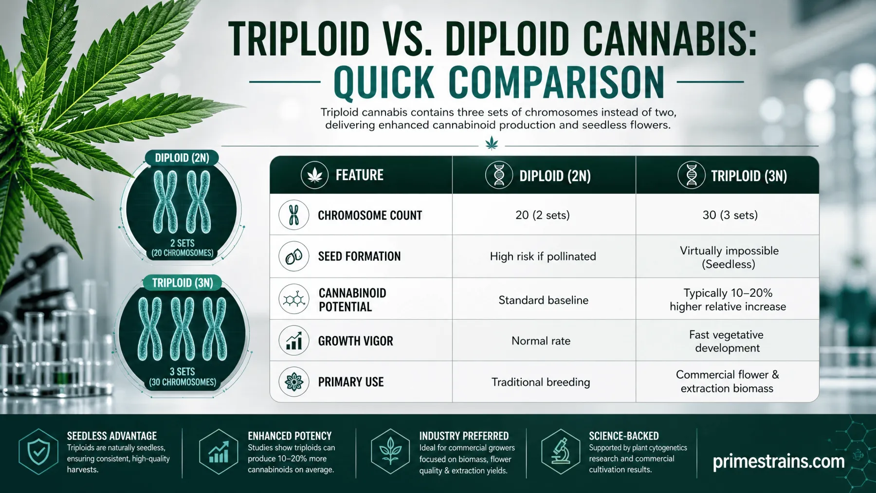Triploid vs. Diploid Cannabis