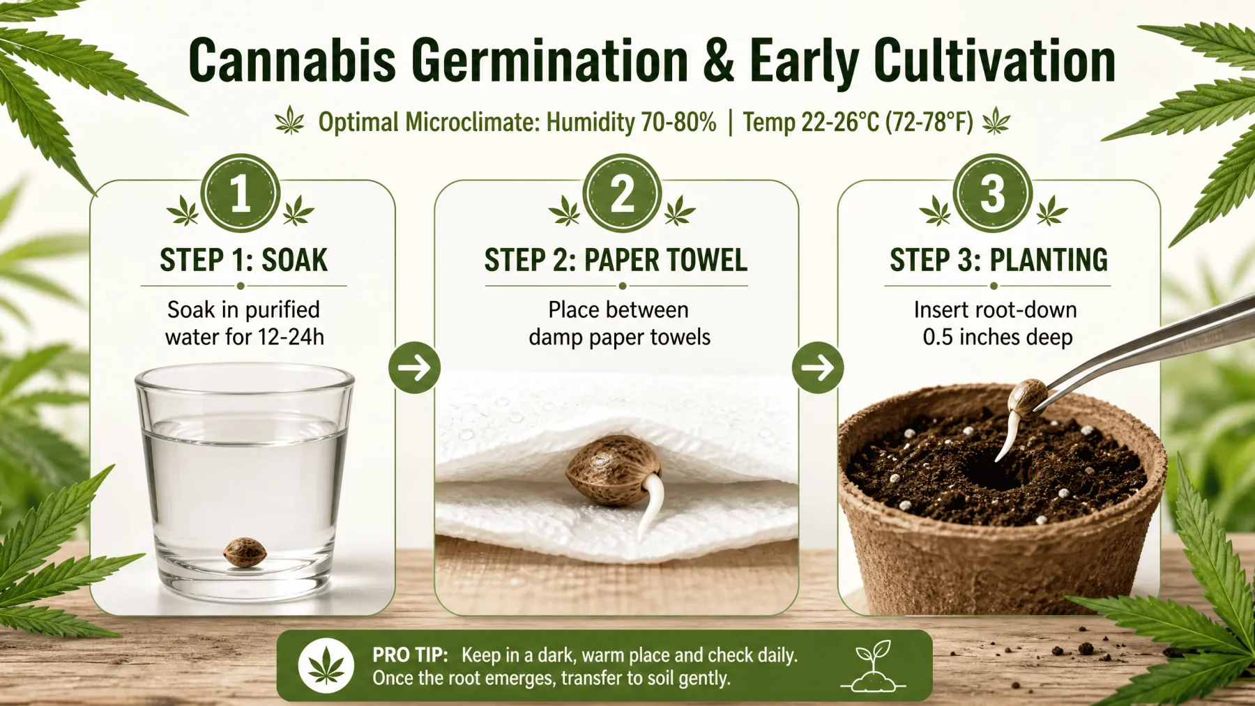 Germination & Early Cultivation: Step-by-Step