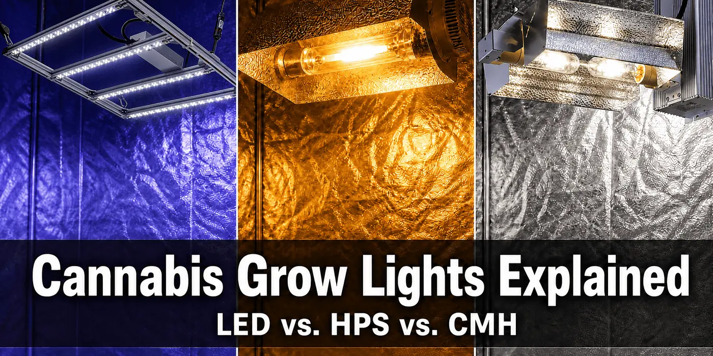 Cannabis Grow Lights Explained: LED vs. HPS vs. CMH