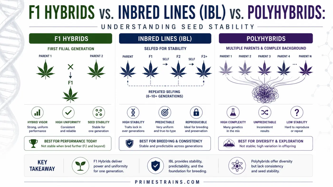 F1 Hybrids vs. Inbred Lines (IBL) vs. Polyhybrids: Understanding Seed Stability