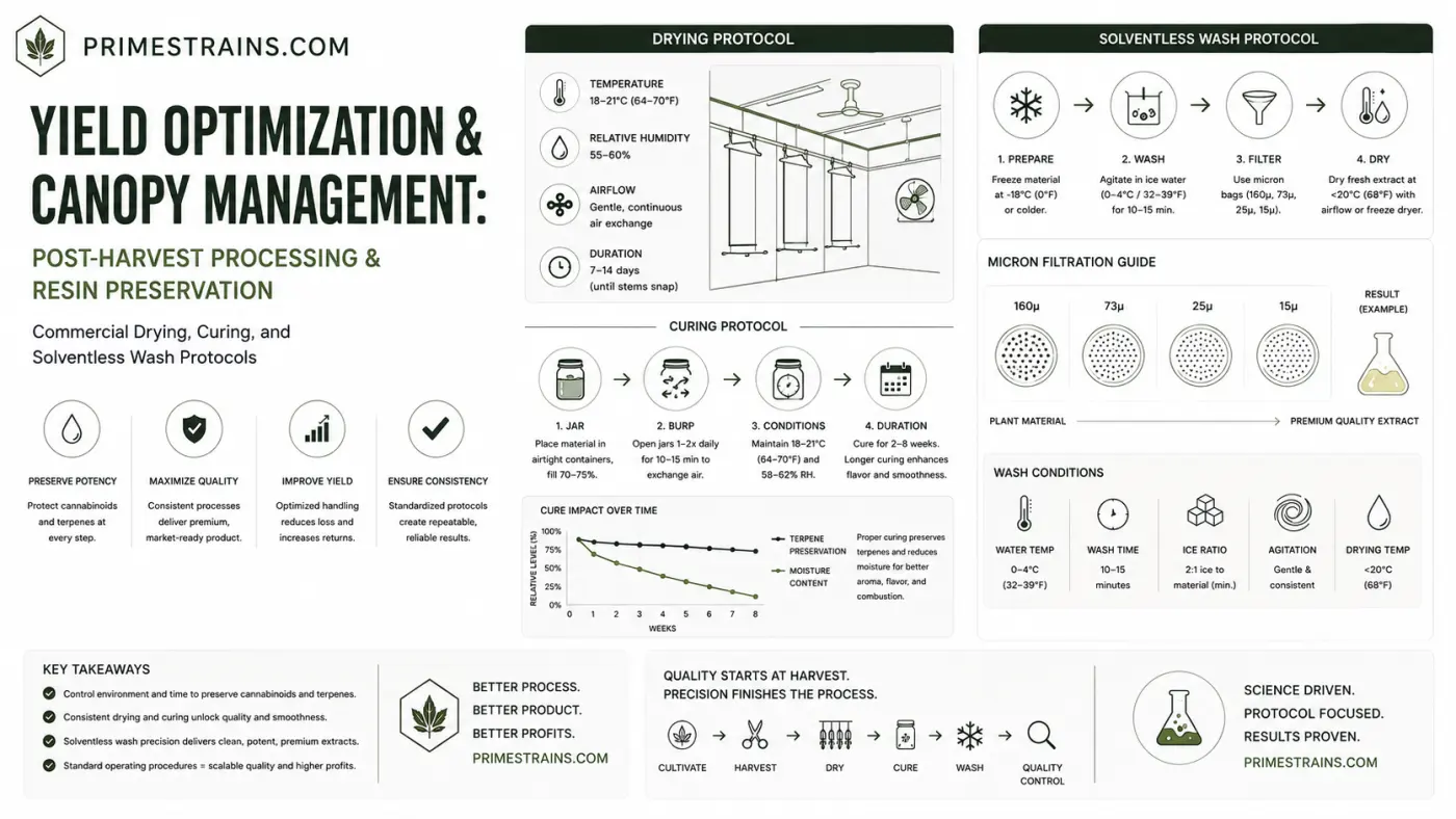 Yield Optimization & Canopy Management: SCROG, Trellising, and Pruning Protocols for Mass Cultivation